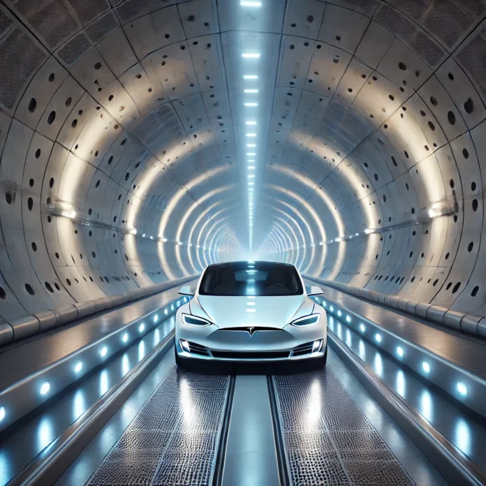 İlon Maskın Las-Veqasda yalnız Tesla avtomobilləri üçün inşa etdiyi innovativ tunel layihəsi.